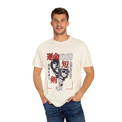Anime Manga Tee - Black White Sword Design - Japan Gift