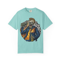 Punk Skull Shirt – Mohawk Skeleton Graphic Tee, Edgy Punk Rocker