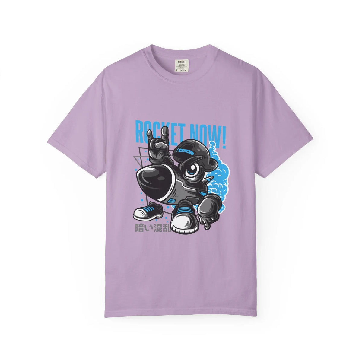 Rocket Now Cartoon Graphic Unisex Relaxed Fit T-Shirt - Sinful Threads