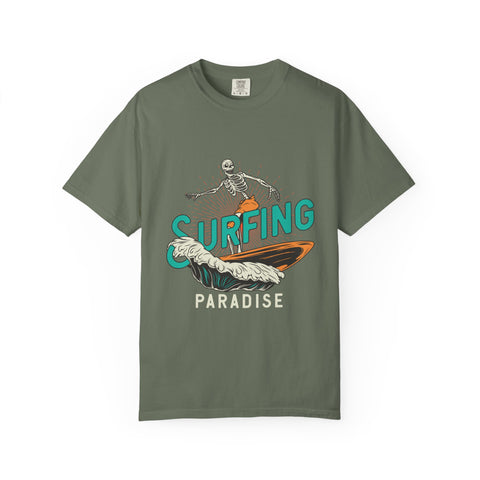 Surfing Skeleton Shirt - Funny Skeleton Tee - Retro Surf Gift