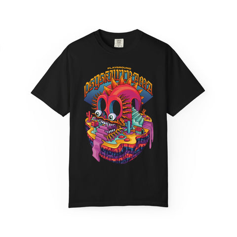 Surreal Skull Playground Tee – Weirdcore Skull Shirt – Colorful Art