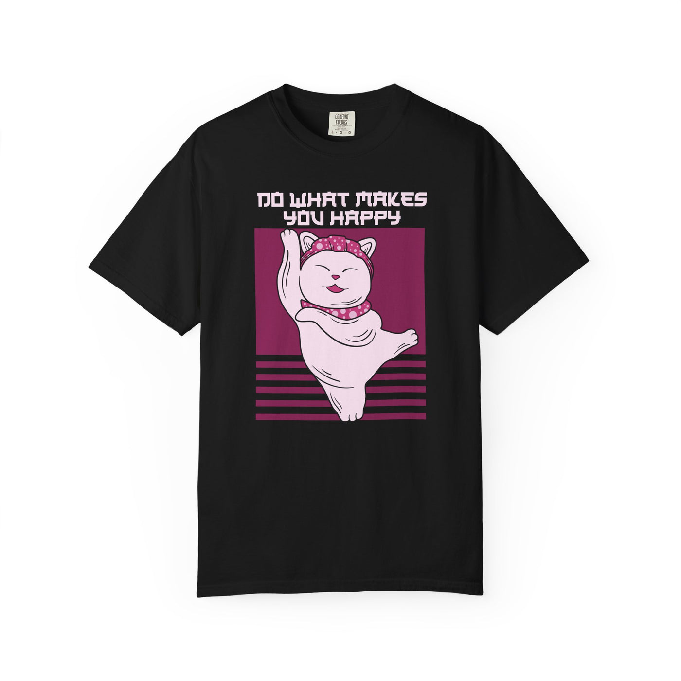 Lucky Cat Shirt - Maneki Neko Tee - Happy Quote Gift - Sinful Threads