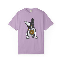 Cartoon French Bulldog with Gear Necklace Cool Dog T-Shirt