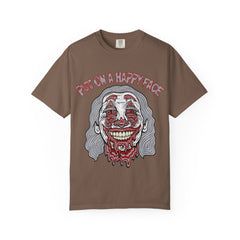 Trippy Clown Shirt - Put On Happy Face Psychedelic Tee Fun