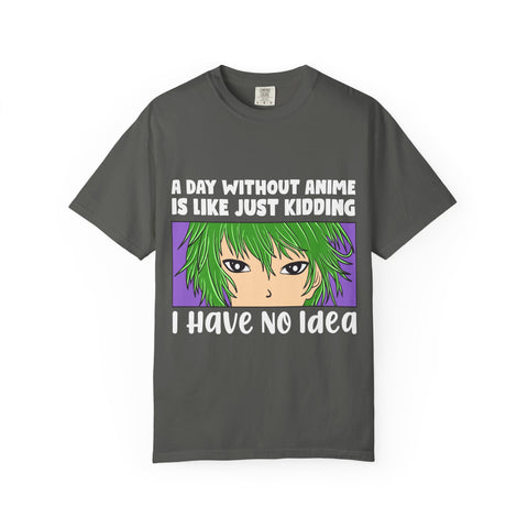 Anime Style Shirt – A Day Without Anime Tee Manga Graphic Top