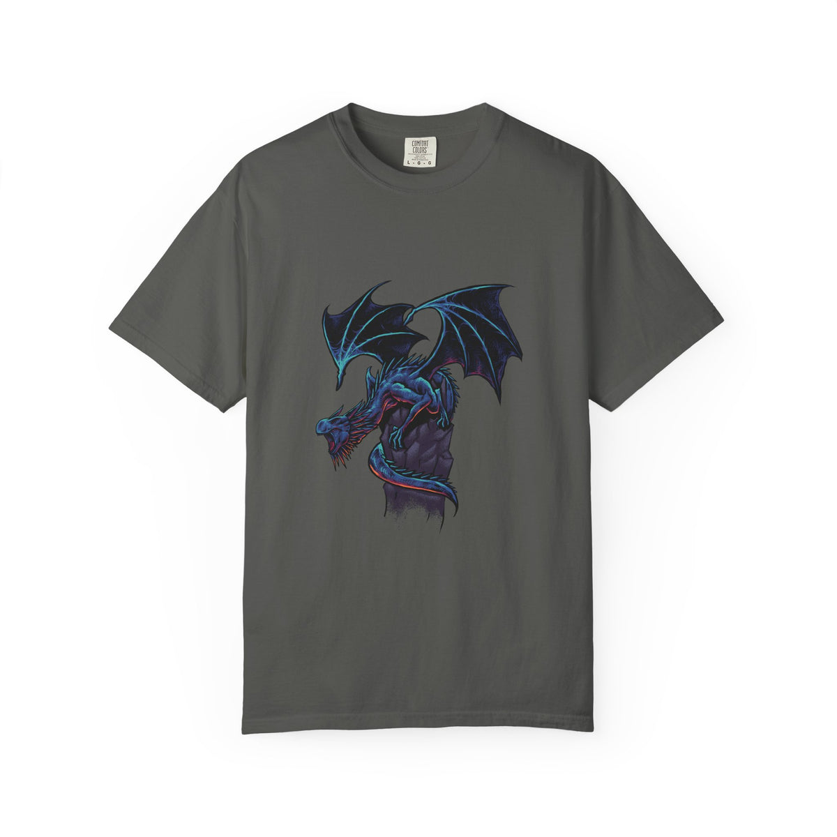 Fierce Dragon Roaring Illustration Graphic Design T-Shirt