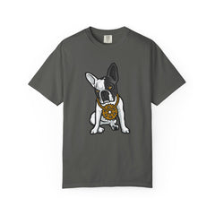 Cartoon French Bulldog with Gear Necklace Cool Dog T-Shirt