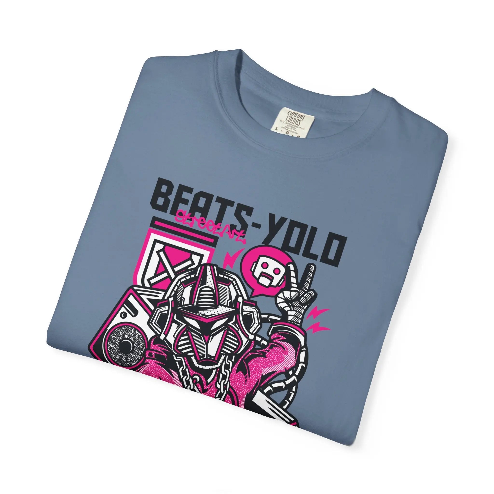 Beats YOLO DJ Robot On The Decks Music Art T-Shirt - Sinful Threads