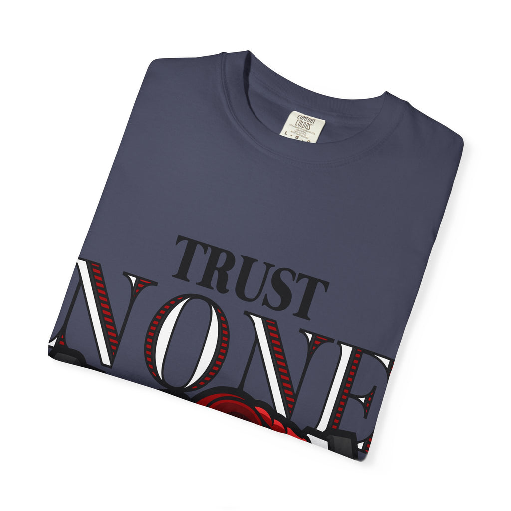 Trust None Tee – Snake Handshake Dark Streetwear - Sinful Threads