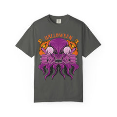 Monster pumpkin shirt - Purple Spooky Tee - Creepy Gift