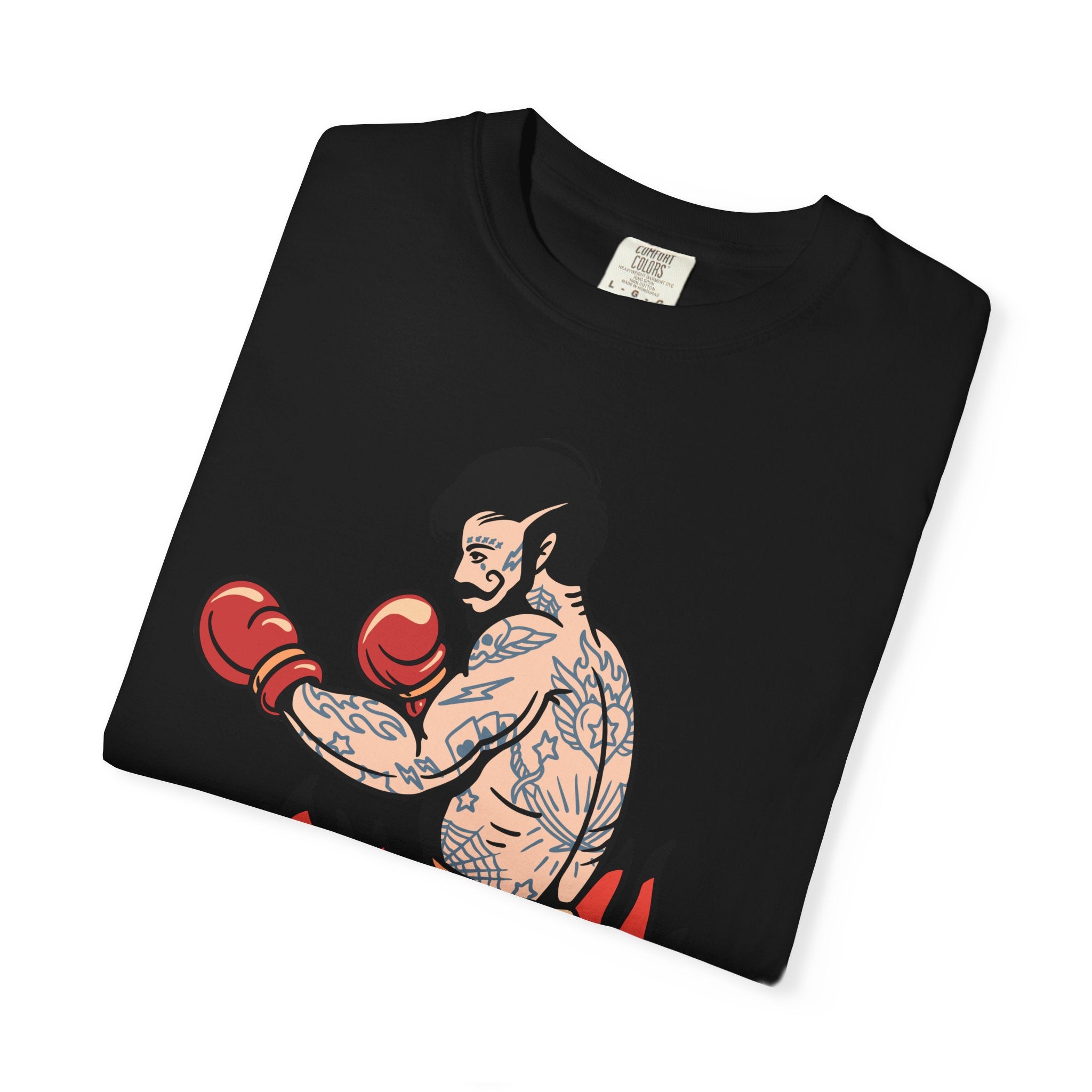 Tattooed Boxer Shirt - Boxing Illustration Tee, Tattoo Gift - Sinful Threads