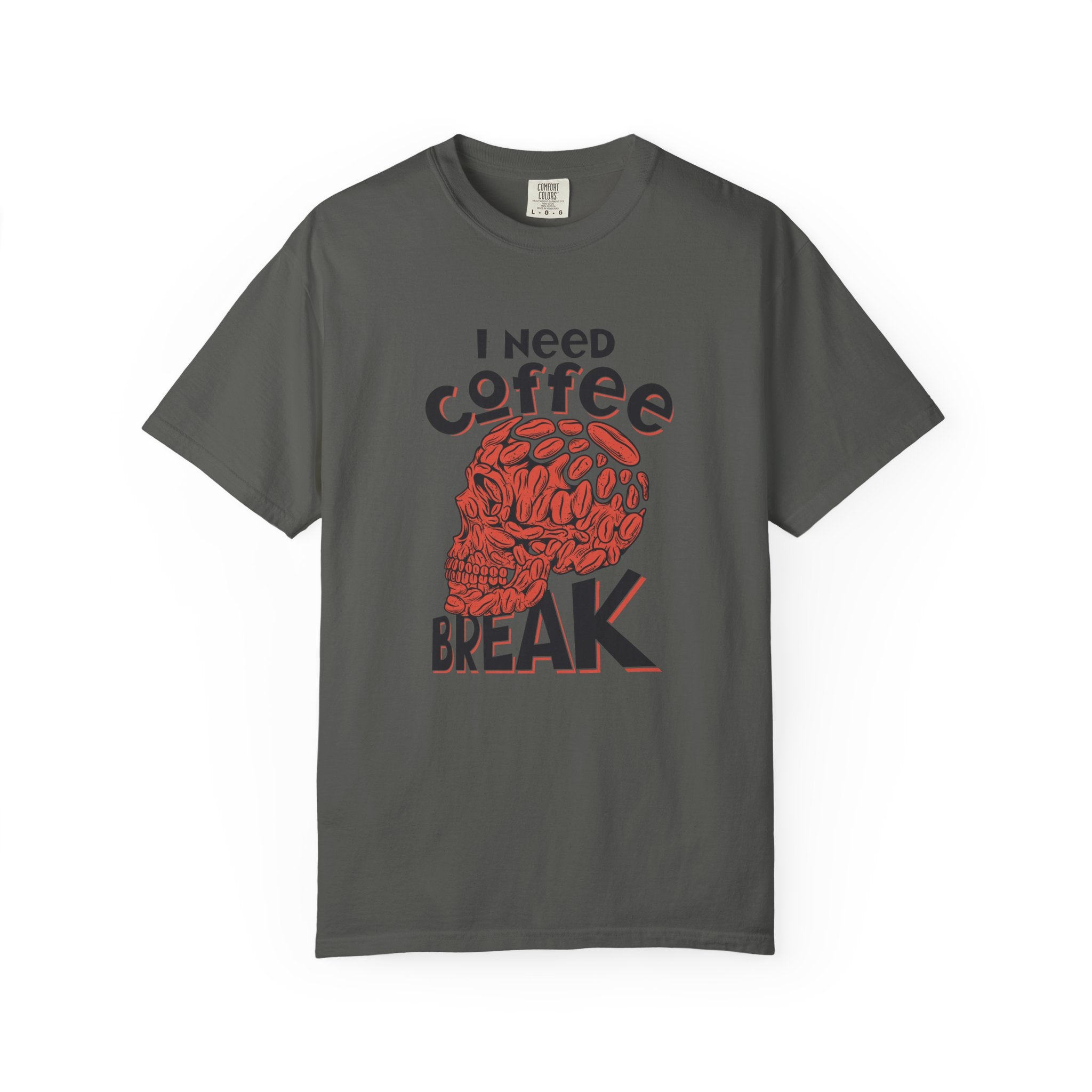 Coffee Skull Shirt - Funny Bold Graphic - Caffeine Addict Tee - Sinful Threads