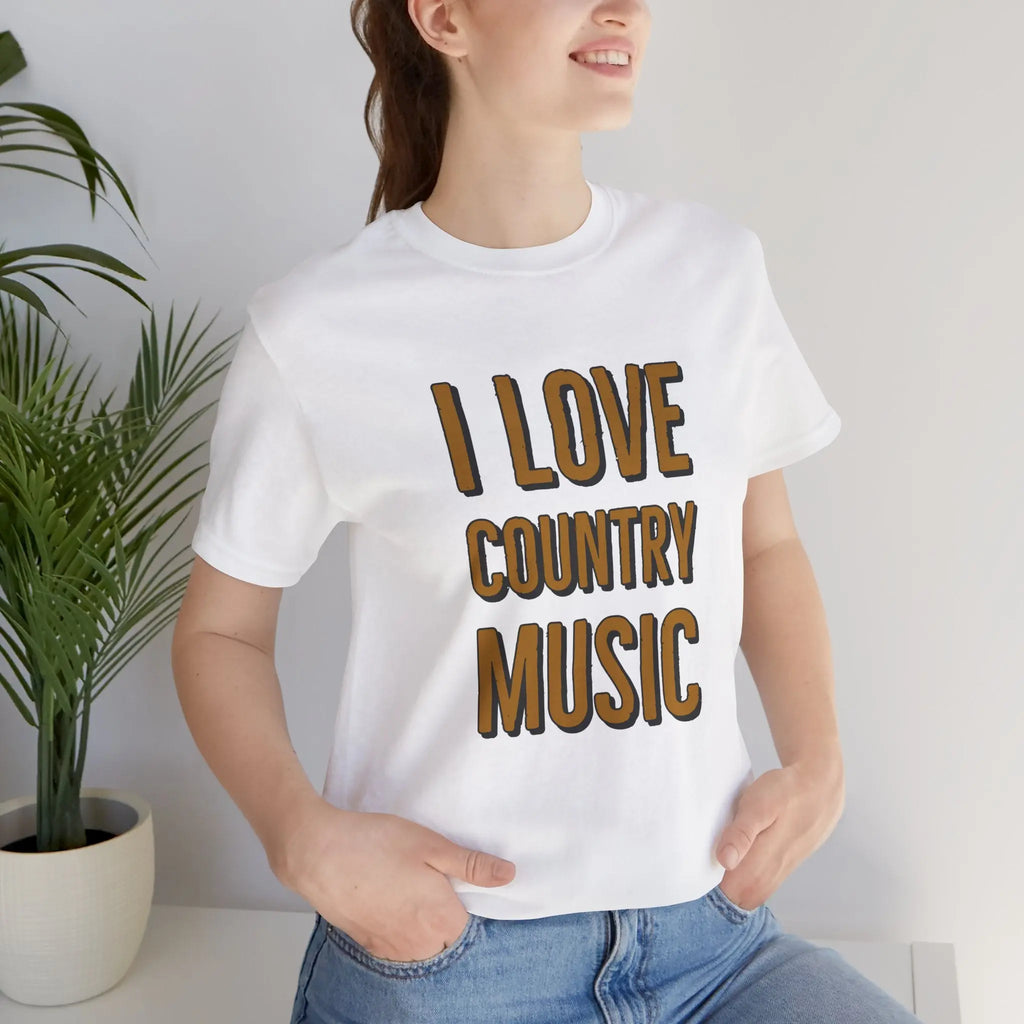 I Love Country Music Graphic Tee - Country Fan Festival Shirt Printify