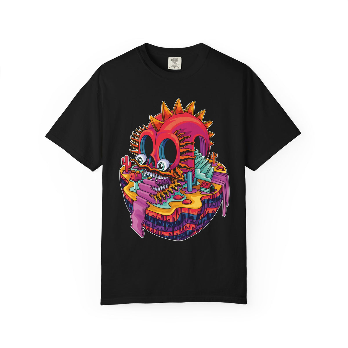 Fantasy Dragon Tee - Psychedelic Monument Valley Art Shirt