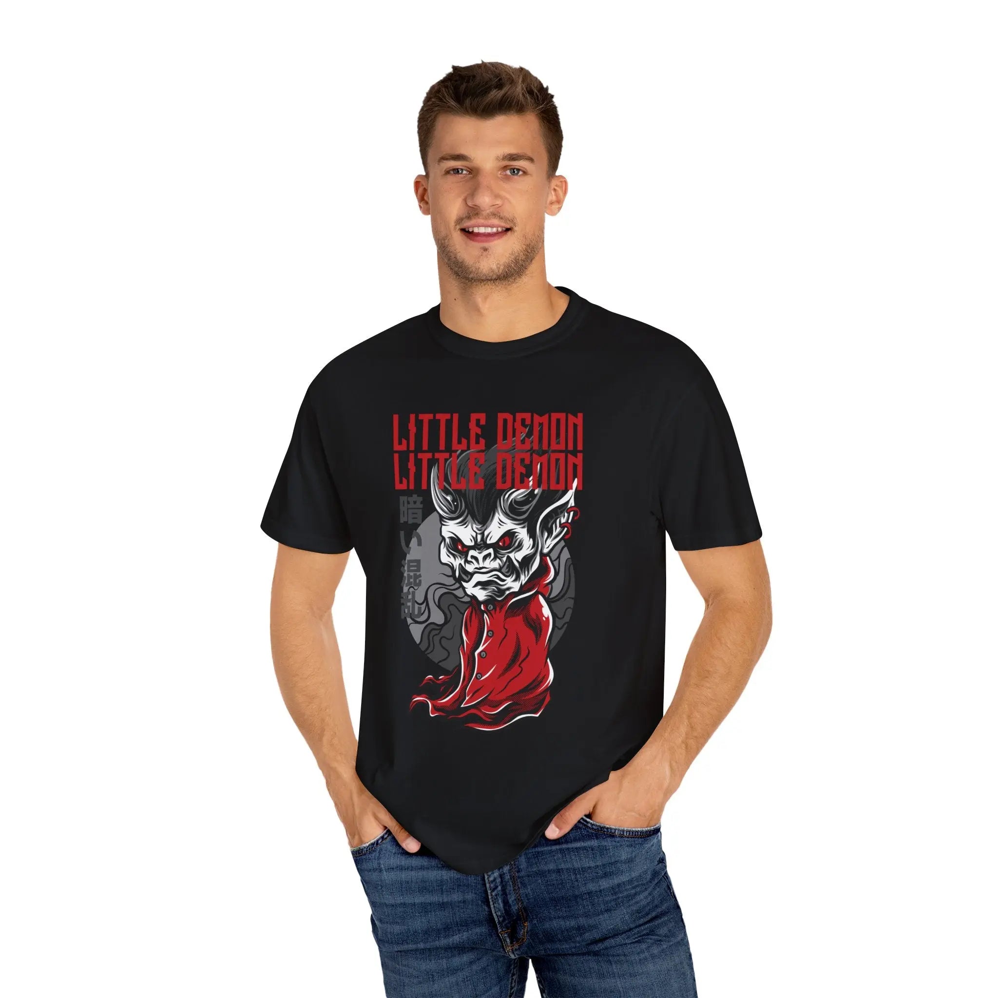 Little Demon Graphic Tee with Bold Art T-Shirt - Sinful Threads