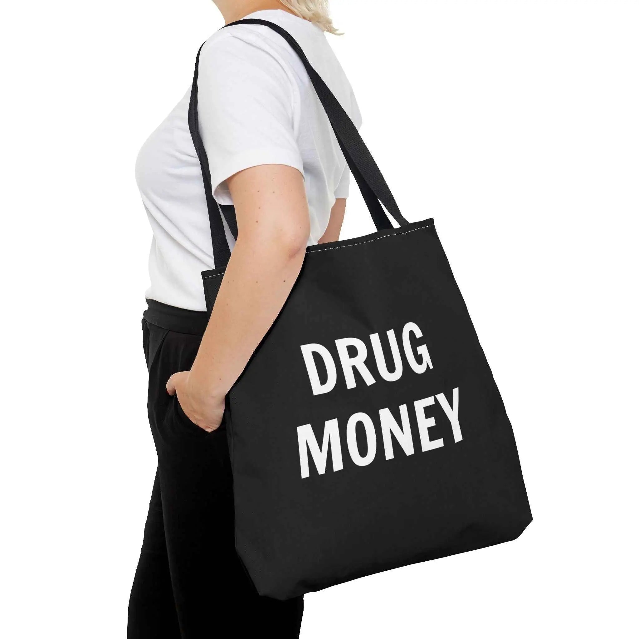 Funny Tote Bag – Bold “Drug Money” Heavy-Duty Shopper