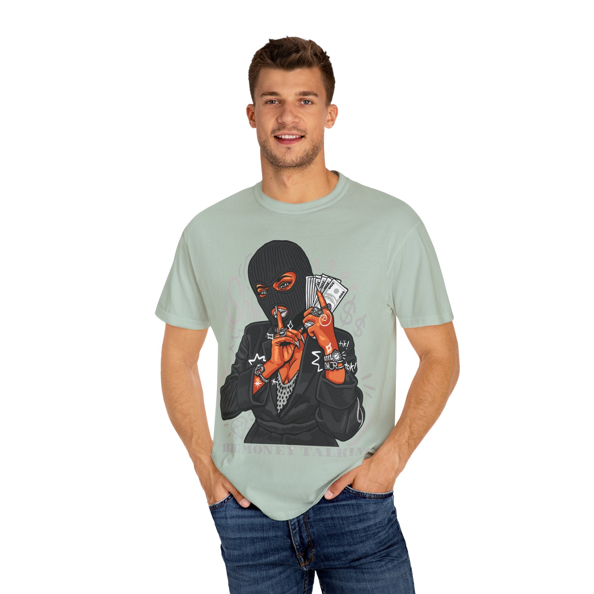 Money Heist Shhh Graphic Tee – Gangster Streetwear - Sinful Threads