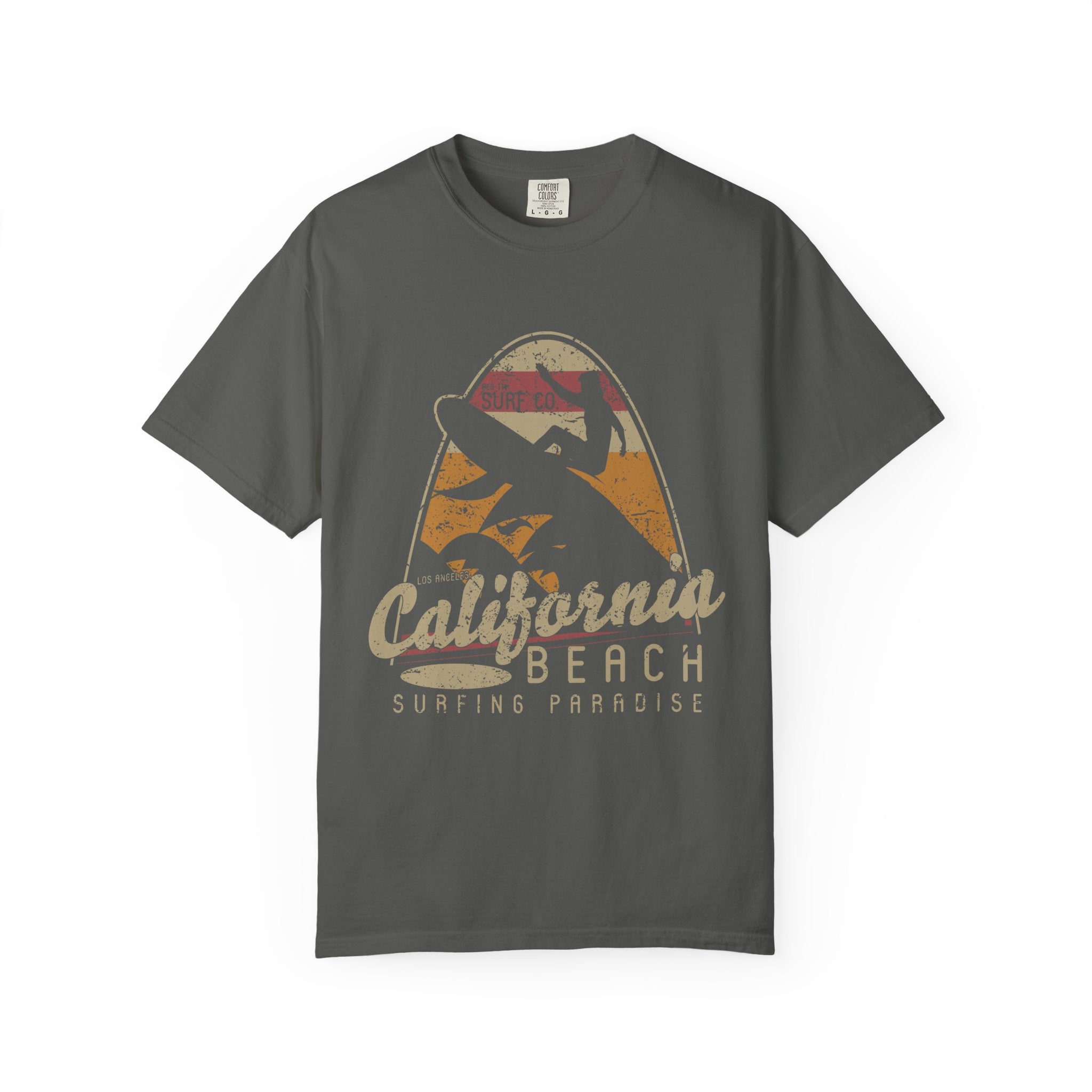 Los Angeles California Beach Surfing Paradise Style T-Shirt - Sinful Threads