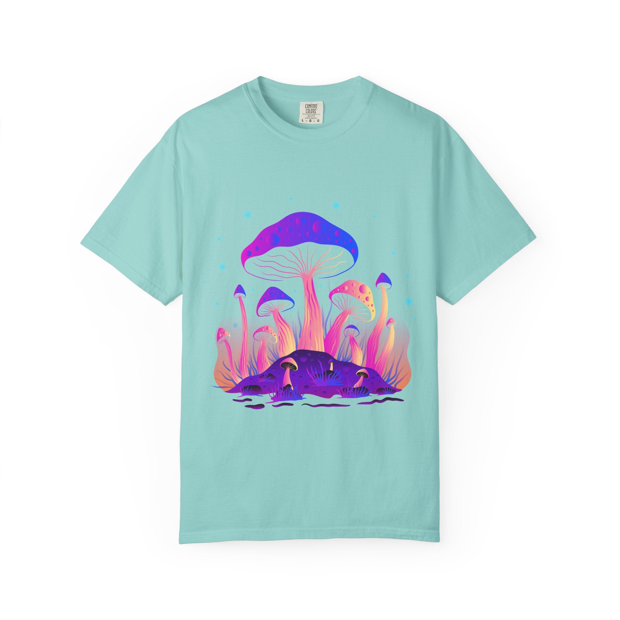 Psychedelic Mushroom Tee - Vibrant Trippy Fungi Art Gift - Sinful Threads