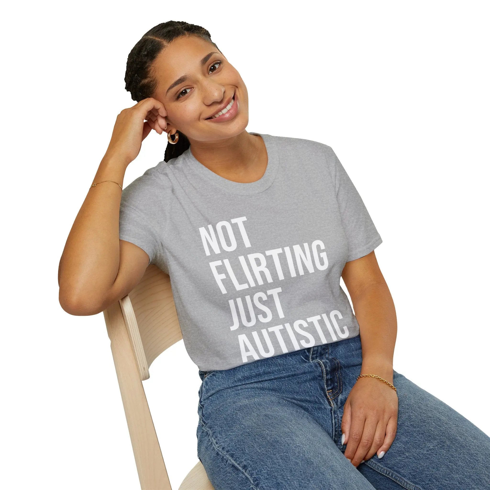 Not Flirting Just Autistic Shirt - Autism Awareness Apparel Printify
