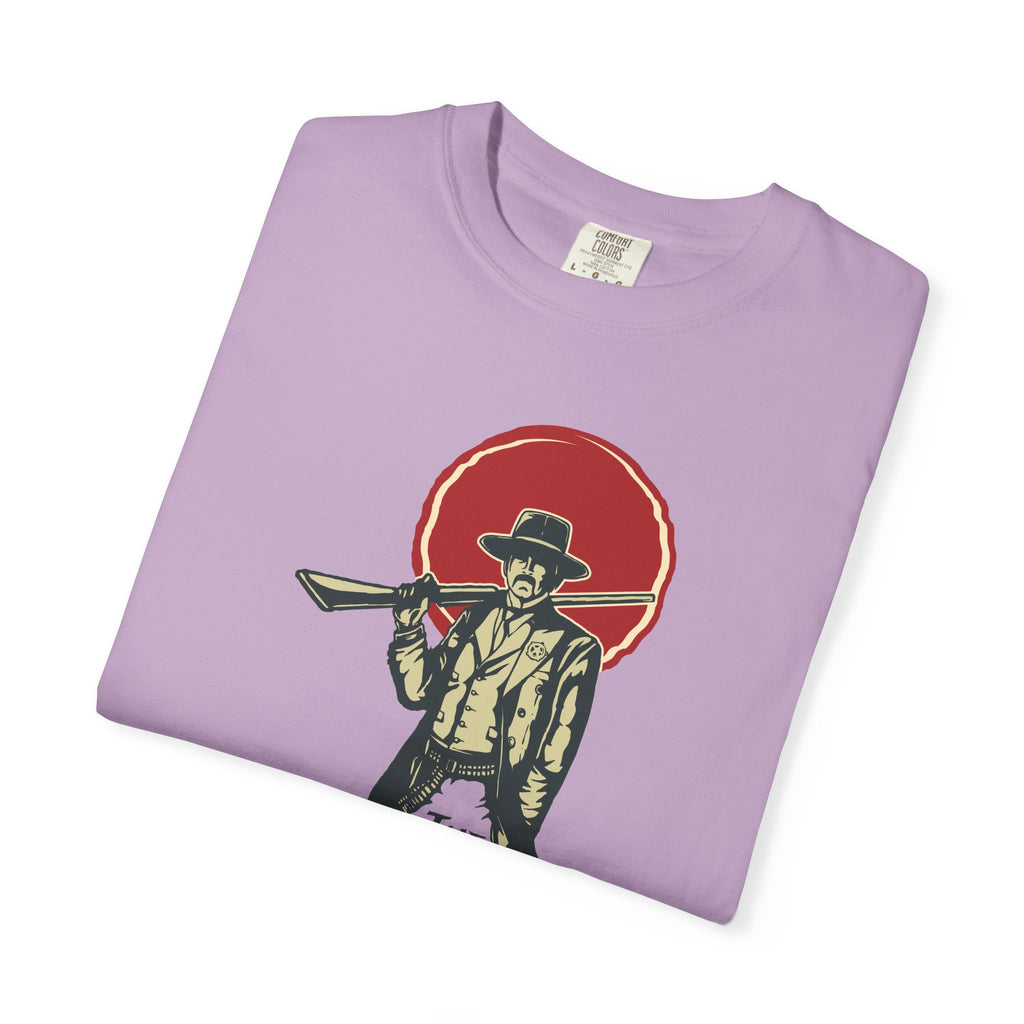 Sheriff Graphic Tee Law Behind Suit - Western Unisex - Sinful Threads