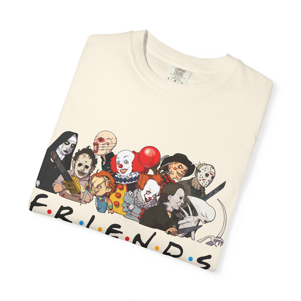 Horror Friends Parody Tee - 80s Villain Mashup Gift Shirt