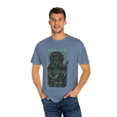 Warrior Apache Unique Graphic Illustration T-Shirt - Sinful Threads