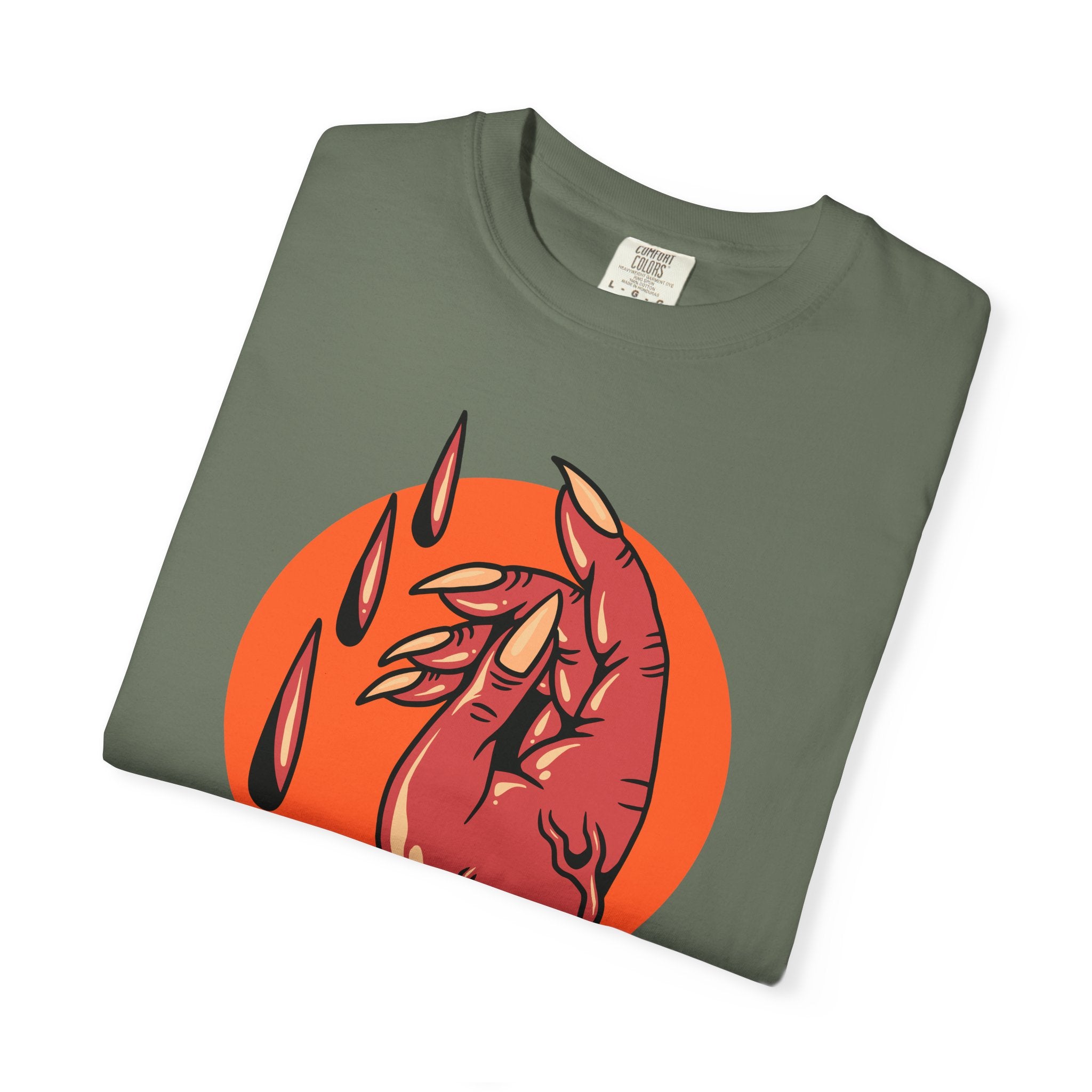 Occult Alternative Gift - Spooky Devil Hand Tee Shirt - Sinful Threads