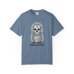 Spooky Skeleton Shirt - Hot Chocolate Humor - Funny Skull Tee