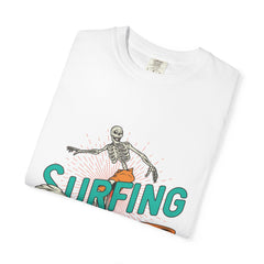 Surfing Skeleton Shirt - Funny Skeleton Tee - Retro Surf Gift