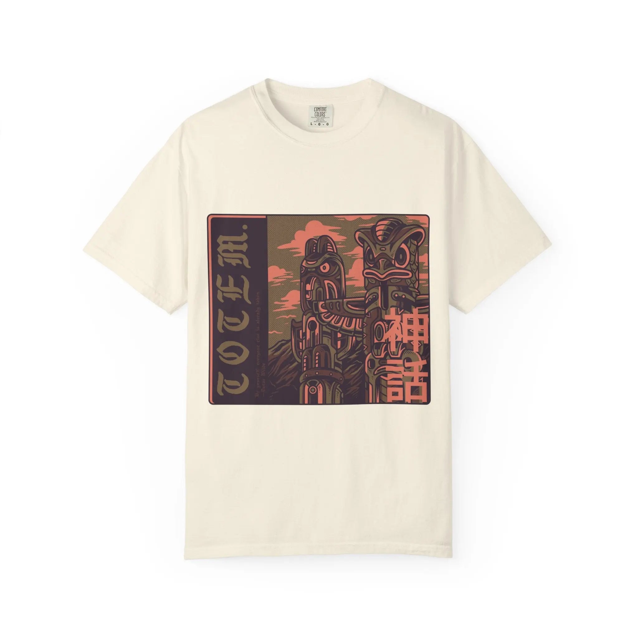 Totem Be Yourself Oscar Wilde Quote Design T-Shirt - Sinful Threads