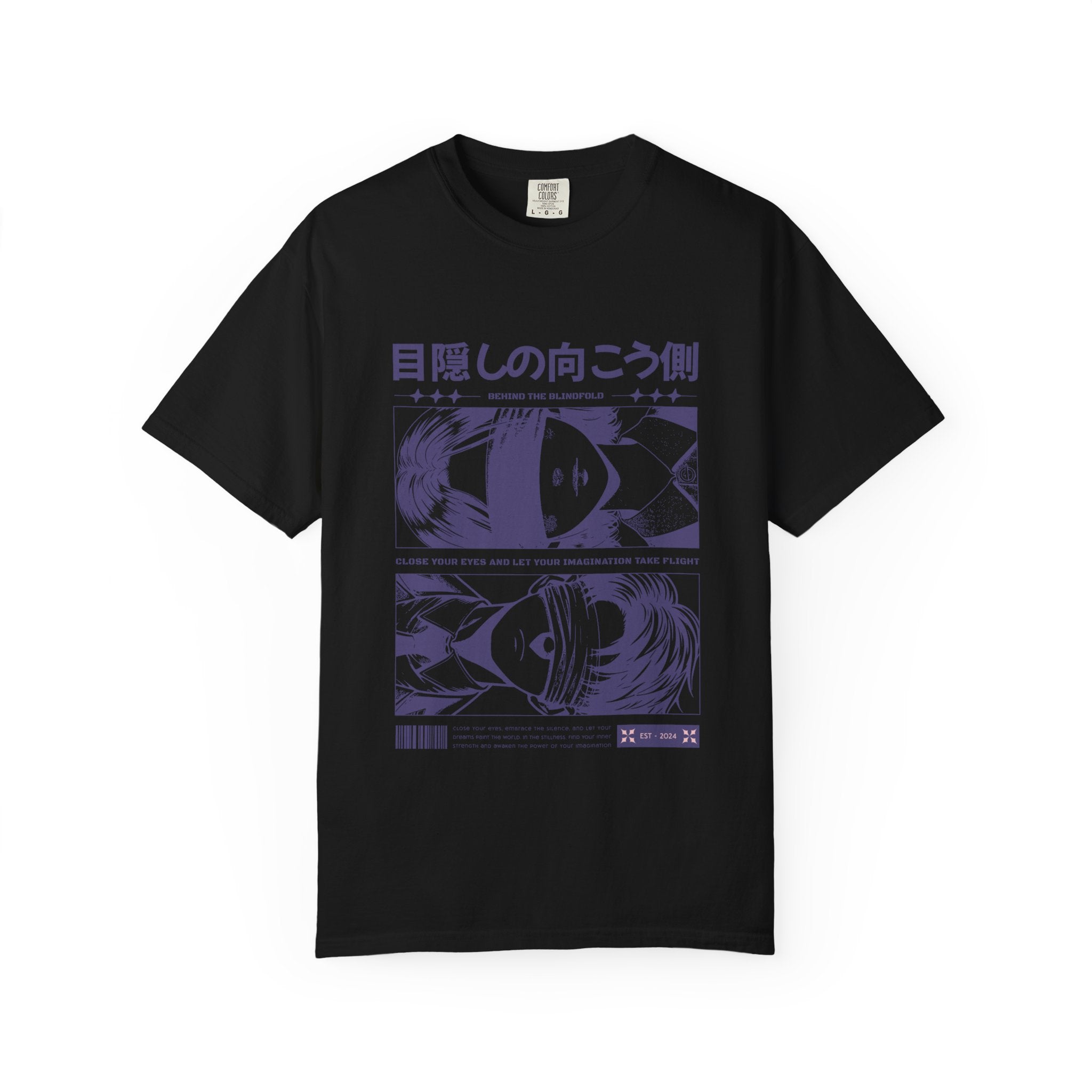 Blindfolded Anime Tee - Artistic Imagination - Dreamer Gift - Sinful Threads