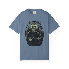 Frankenstein Rocks Halloween Graphic Novelty Design T-Shirt