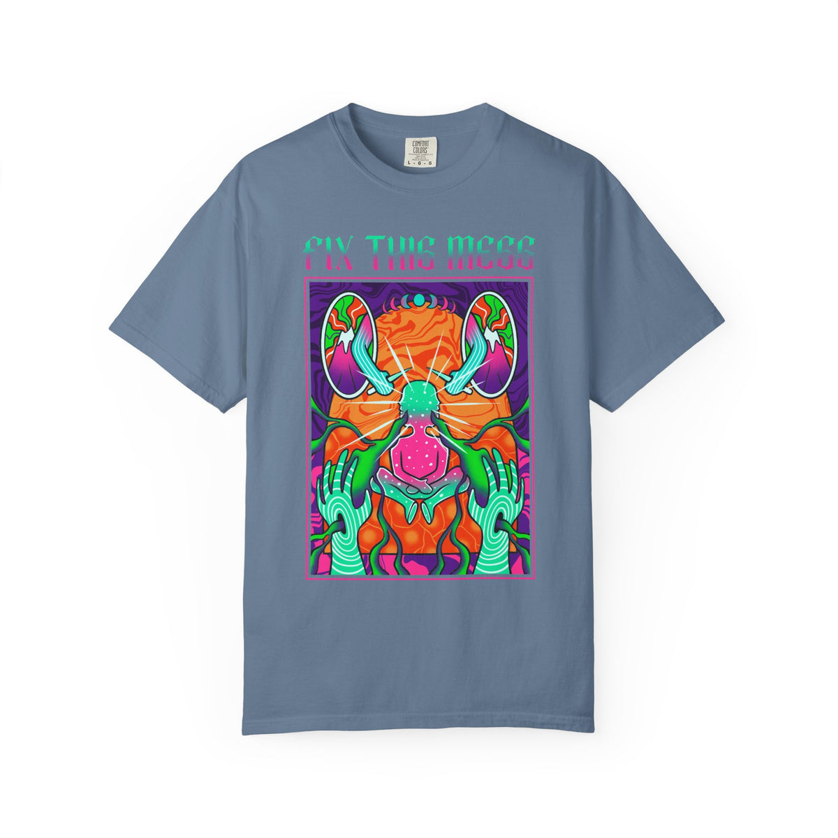 Psychedelic Art Tee - Trippy Design Tee - Surreal Art Gift - Sinful Threads