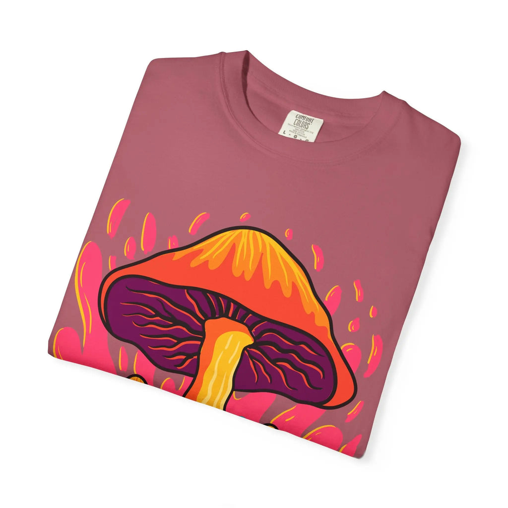 Groovy Mushroom Tee - Colorful Forest Fungi Art Gift - Sinful Threads