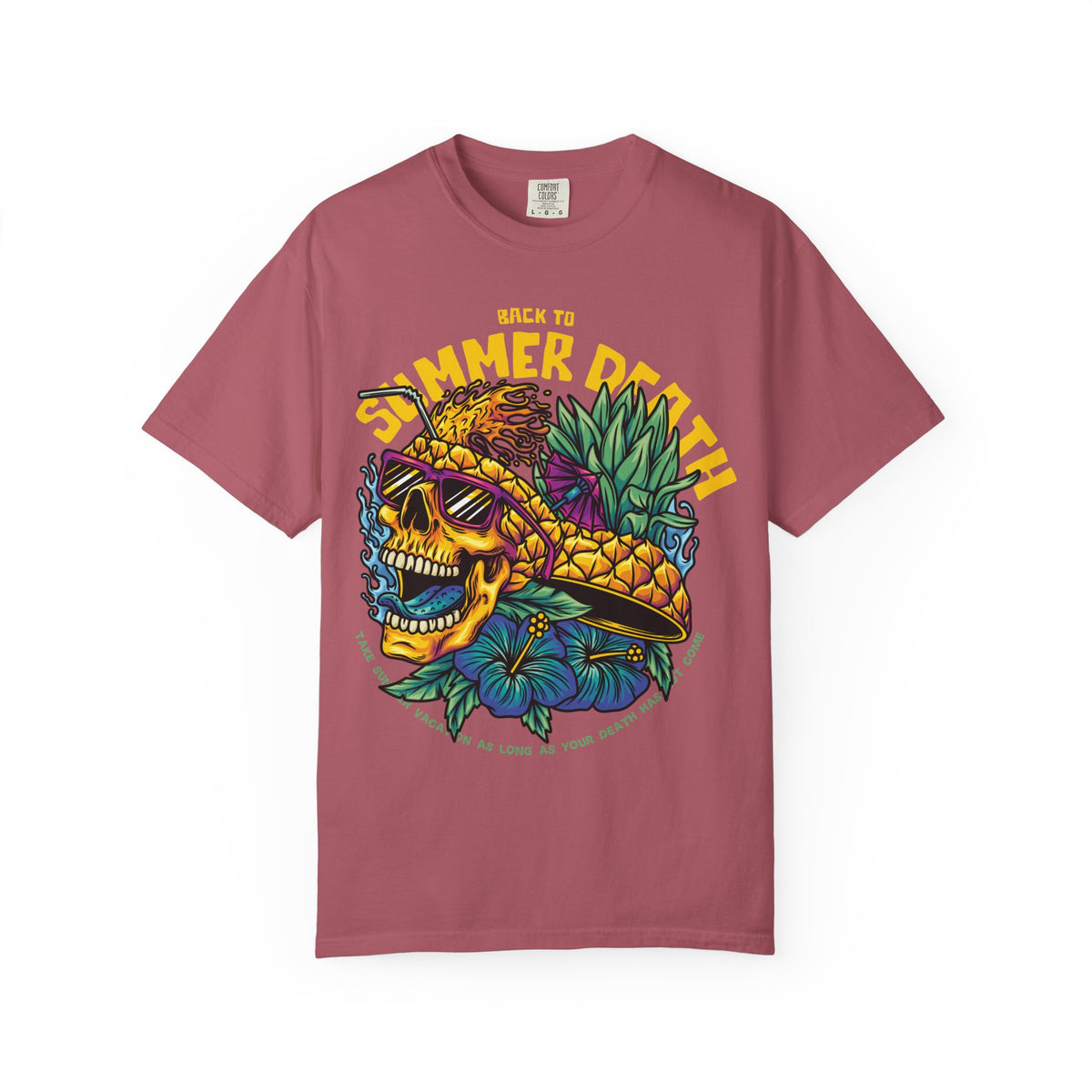 Pineapple Skull Tee - Tropical Skull Tee - Edgy Summer Gift