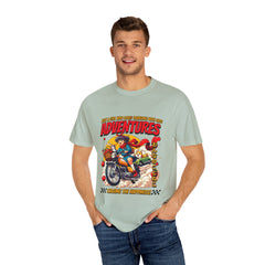 Cat Motorcycle Tee - Anime Adventure Top - Perfect Gift