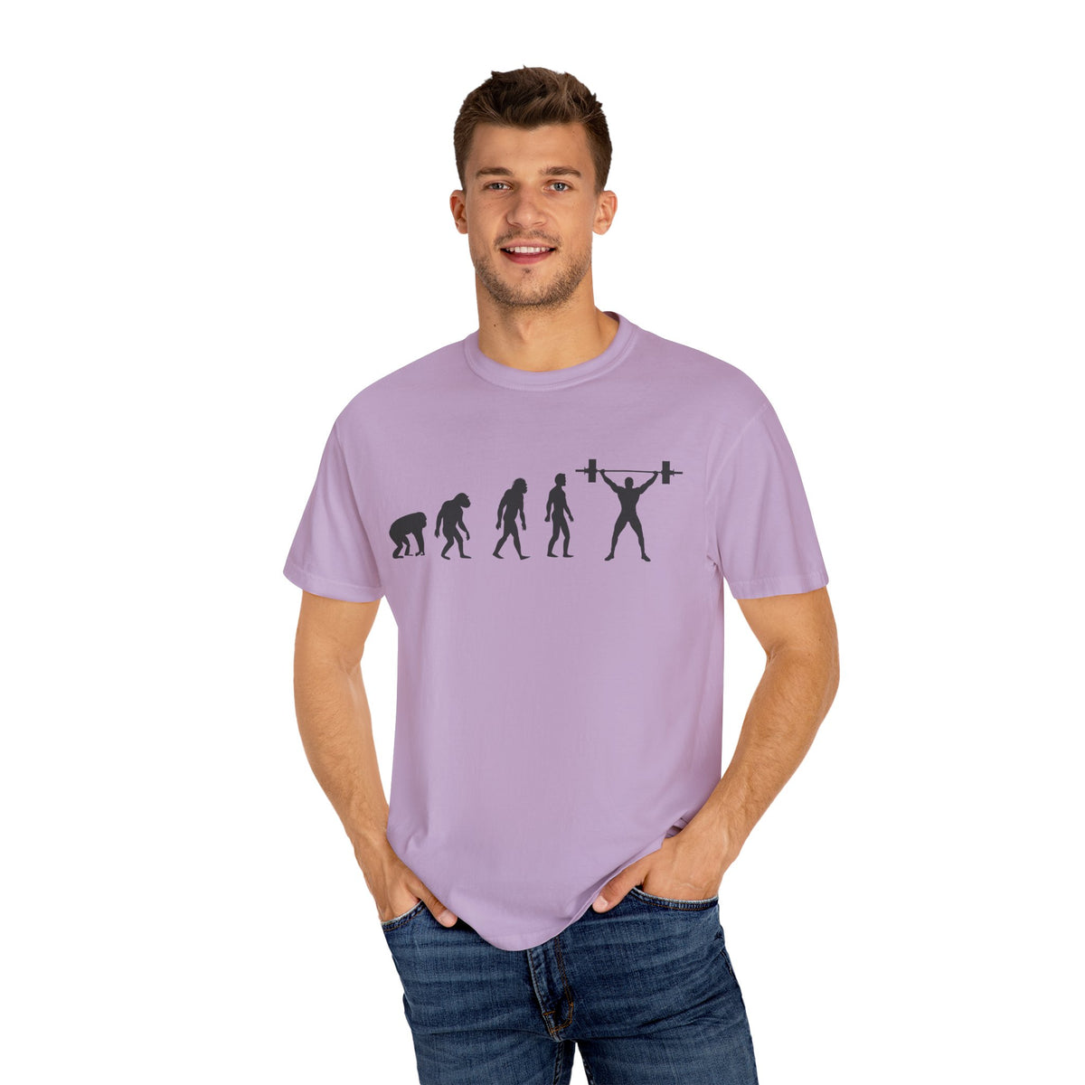 Evolution Of Weightlifting Progression In Gym Fitness T-Shirt
