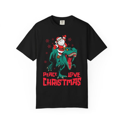Santa T-Rex Shirt - Funny Dino Christmas Tee - Holiday Gift