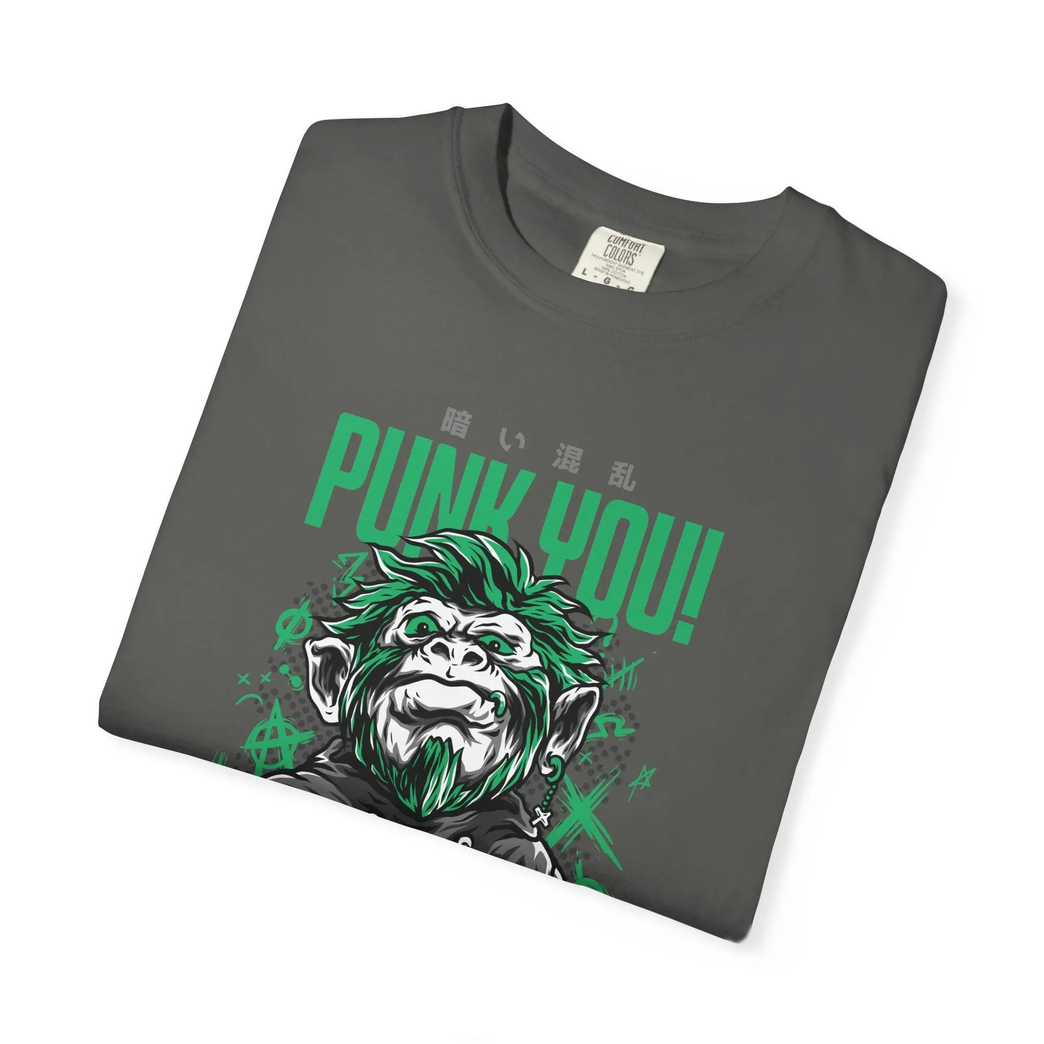 Distinctive Punk You Monkey Graphic Short Sleeve T-Shirt - Sinful Threads