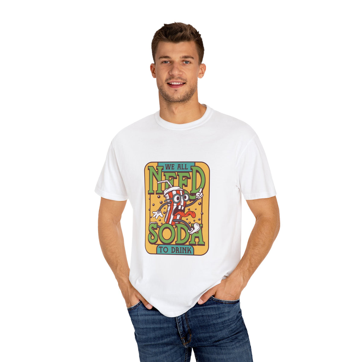 Funny Soda Shirt - Cartoon Soda Tee - Funny Beverage Top