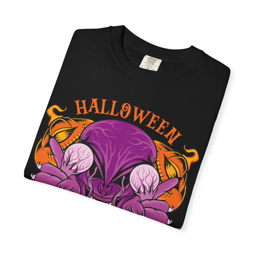 Monster pumpkin shirt - Purple Spooky Tee - Creepy Gift - Sinful Threads