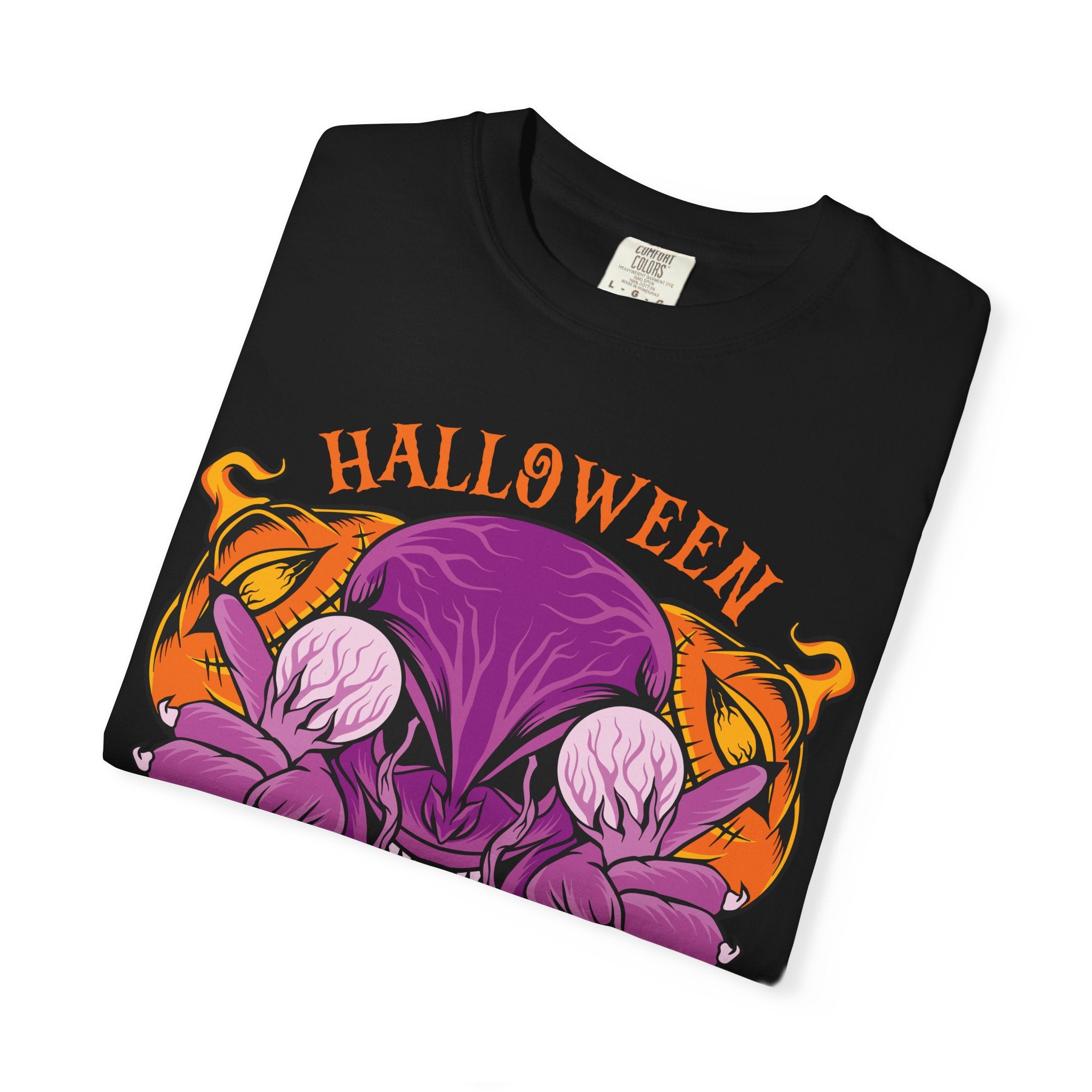 Monster pumpkin shirt - Purple Spooky Tee - Creepy Gift - Sinful Threads