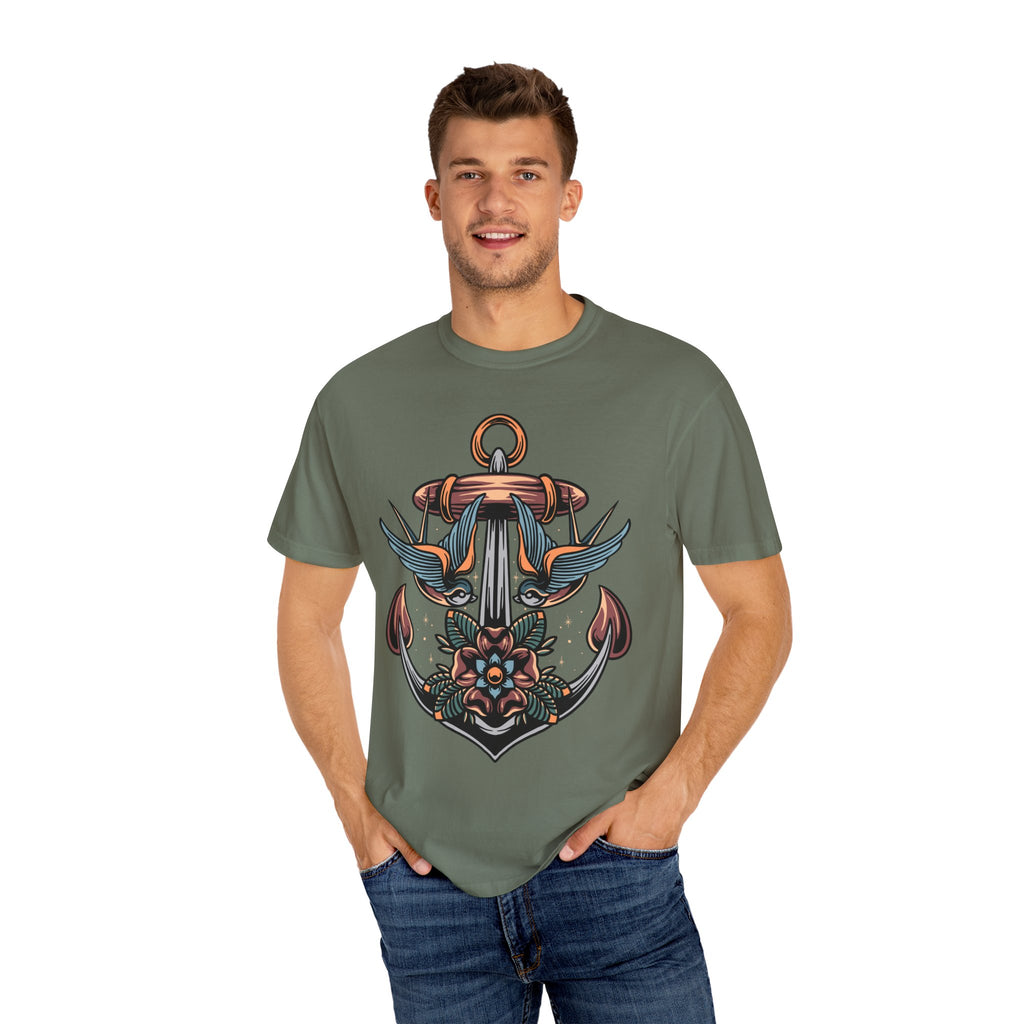 Nautical Anchor Shirt - Tattoo Style Tee, Maritime Gift - Sinful Threads