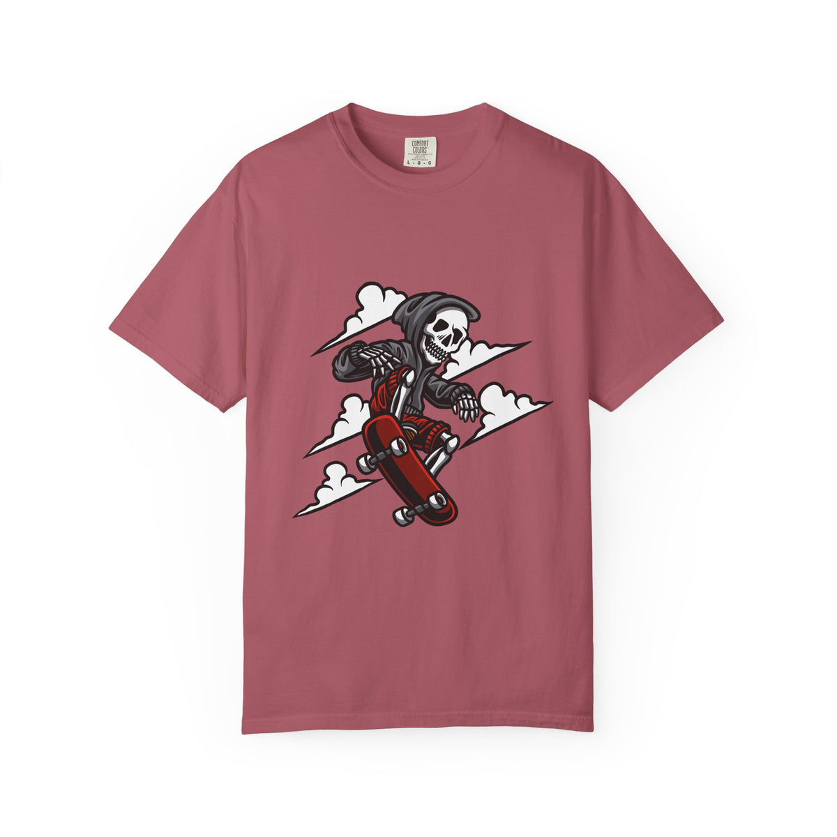 Grim Reaper Skate Shirt - Skeleton Tee - Cool Skater Gift