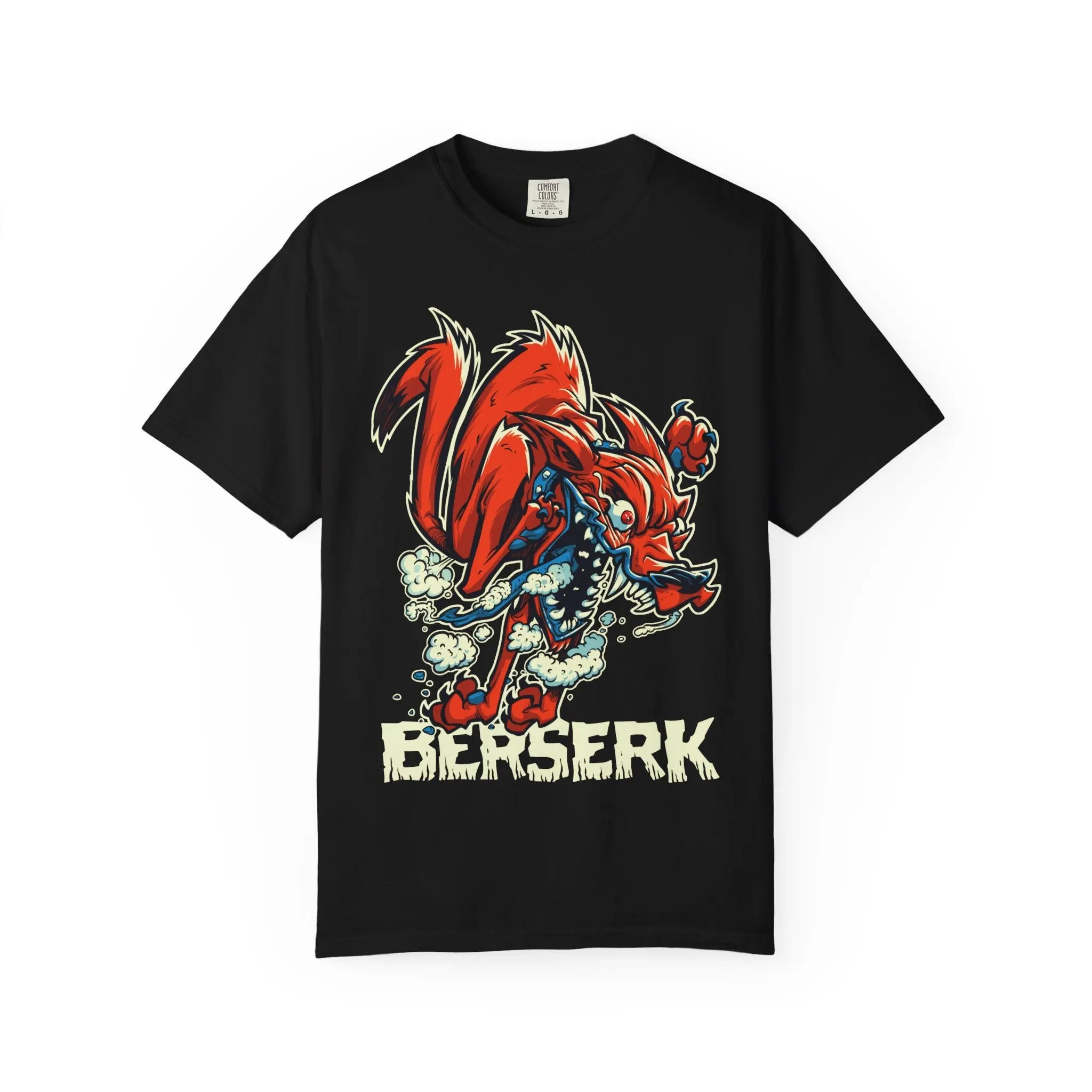 Rabid Fox Tee - Fierce Animal Wild Fox Savage Beast Shirt - Sinful Threads