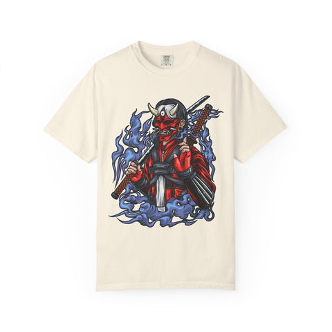 Oni mask tee - Samurai Demon Shirt - Warrior Gift