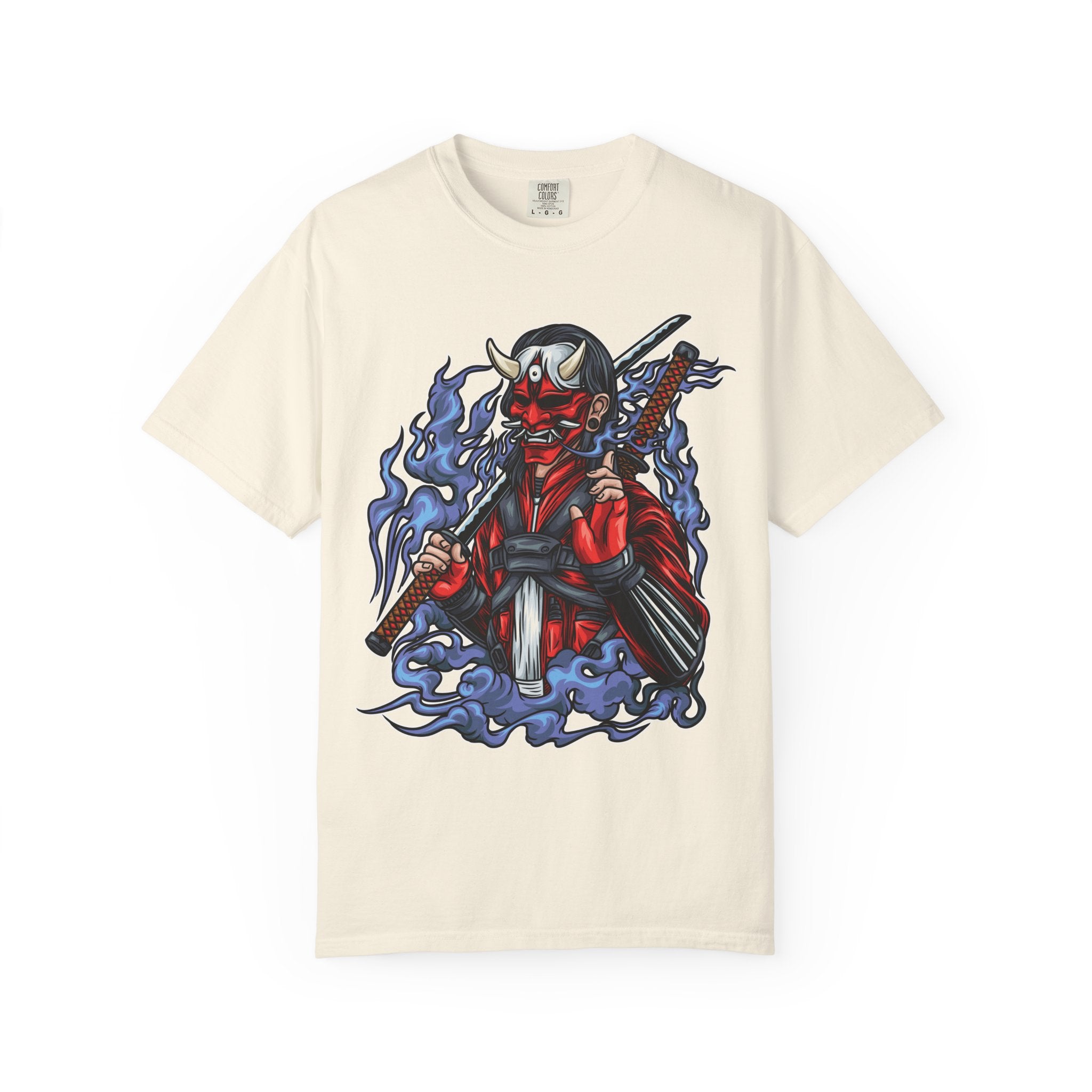 Oni mask tee - Samurai Demon Shirt - Warrior Gift - Sinful Threads
