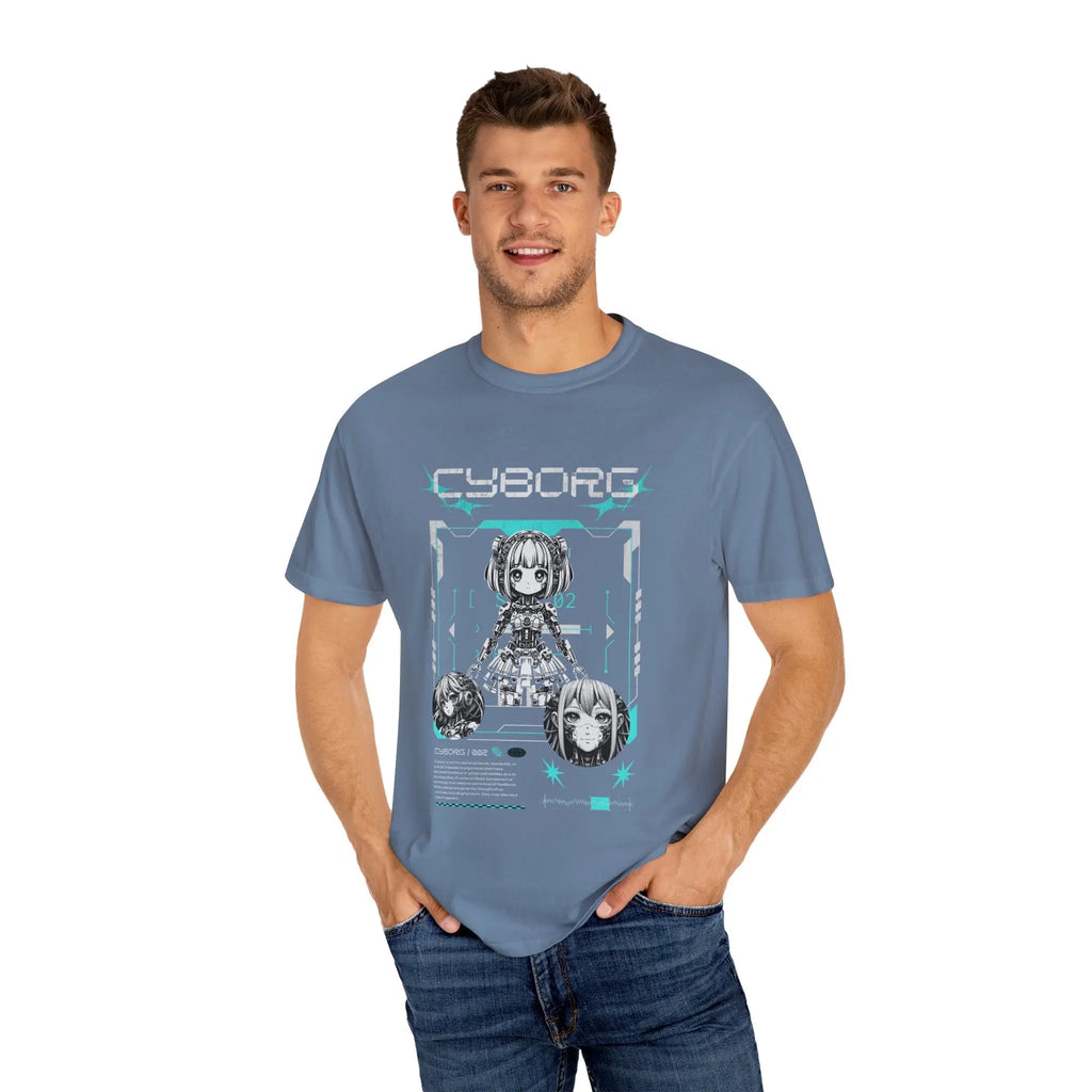 Kawaii Anime Tee - Cyberpunk Robot Design - Cute Gift - Sinful Threads