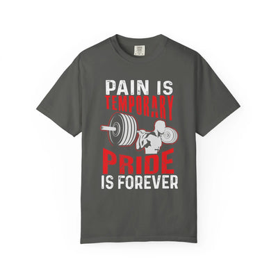 Motivational T-Shirt - Pain is Temporary Pride Forever Gym Tee - Sinful Threads